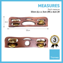Load image into Gallery viewer, Pair of wooden kartal hand cymbals