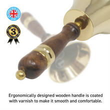 Load image into Gallery viewer, Traditional school library hand bell with wooden handle