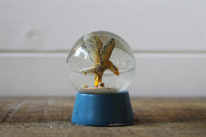 Falcon Snow Globe Christmas Glass Ornament Festive Decoration