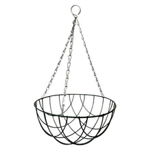 Load image into Gallery viewer, Metal 16 Inch diameter green Hanging Basket