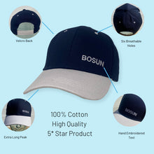 Load image into Gallery viewer, Bosun adjustable blue navy baseball cap hat
