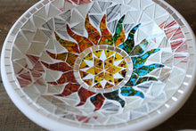 Load image into Gallery viewer, Medium Ceramic Round Rainbow Mosaic Sunshine Bowl