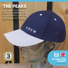 Load image into Gallery viewer, Adjustable CREW NAVY BLUE BASEBALL CAP | yachting cap