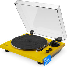 Load image into Gallery viewer, The Majority Stylo Bluetooth Turntable – Yellow, Refurbished
