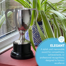 Load image into Gallery viewer, Elegant 18cm Silver Trophy Cup - Ideal Award for achievements &amp; celebrations
