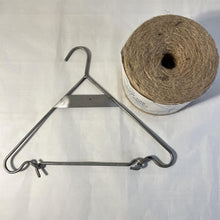 Load image into Gallery viewer, Cast iron hanging jute string dispenser garden accessory | Garden accessory | Supplied with 375m Natural Jute Twine
