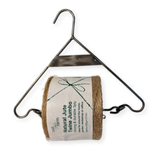 Load image into Gallery viewer, Cast iron hanging jute string dispenser garden accessory | Garden accessory | Supplied with 375m Natural Jute Twine
