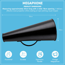 Load image into Gallery viewer, Vintage Director's Metal Megaphone — Classic Hollywood Film Prop &amp; Loud Hailer | Fancy Dress, Photo Shoots, Sports Days
