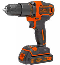 Load image into Gallery viewer, Black + Decker Cordless Hammer Drill with Battery - 18V
