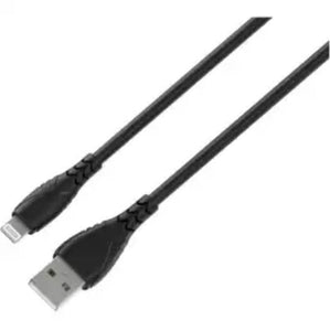 KeeNetic Black 1m Lightning Cable – Compatible with iPhone 5+, iPads, AirPods (Fast Charge/Data)