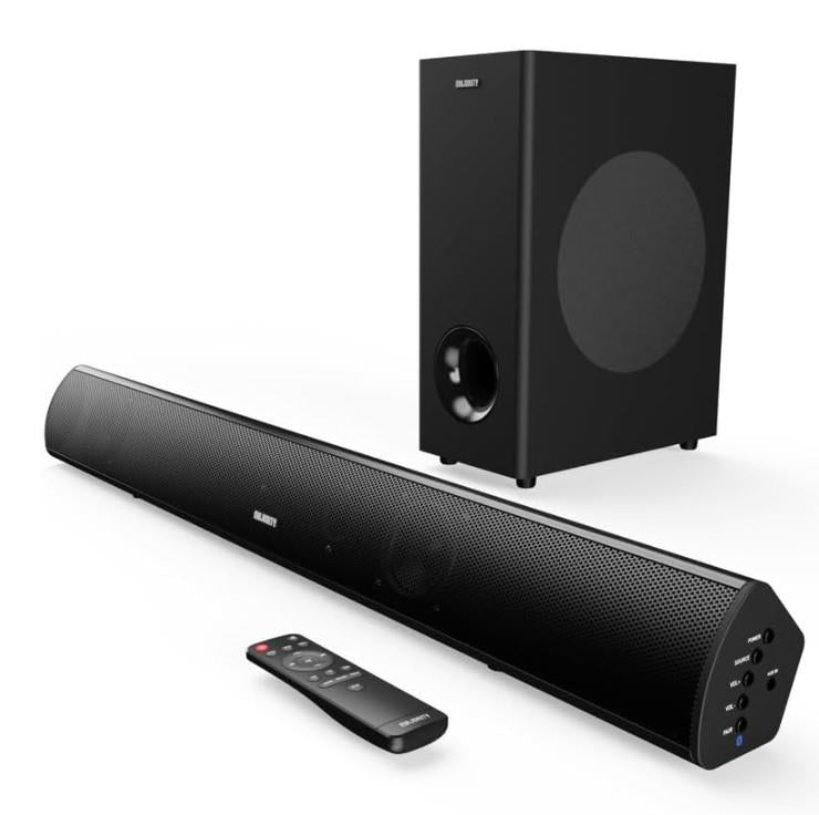 MAJORITY Teton Plus | Bluetooth Sound Bar for TV with Wireless Subwoofer | 81cm