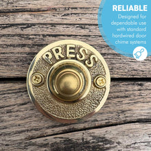 Load image into Gallery viewer, Premium Solid Brass Door Bell Push Button - Elegant and Durable Design for Home or Office Entrances
