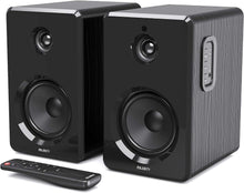 Load image into Gallery viewer, Majority D40 Active Bookshelf,POWERED STEREO STUDIO SPEAKERS | Powerful Amplified 2.0 Channel Sound | Bluetooth, Optical, RCA, USB &amp; Aux Playback I Digital Controls I HiFi
