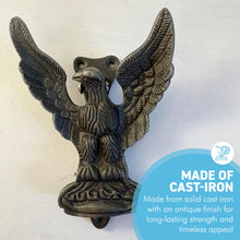 Load image into Gallery viewer, Eagle DOOR KNOCKER Cast Iron 90x120mm Front Door Architectural Hardware Antique Iron Victorian Style
