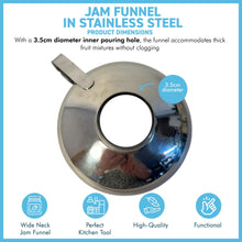 Load image into Gallery viewer, Wide-necked Jam Funnel for homemade preserving, Essential Accessory for making preserves and canning
