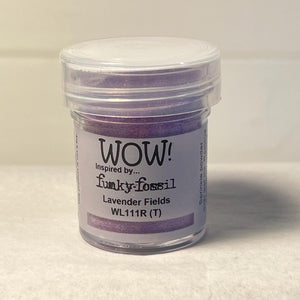 Wow! Embossing Powder 15ml | LAVENDER FIELDS REGULAR| Free your creativity and give your embossing sparkle