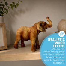 Load image into Gallery viewer, The Little Elephant – A 9cm Wood-effect Figurine

