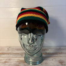 Load image into Gallery viewer, Baggy Rastafarian Rasta slouchy beanie hat
