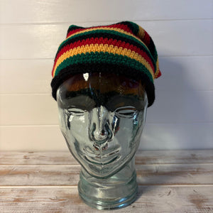 Baggy Rastafarian Rasta slouchy beanie hat