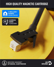 Load image into Gallery viewer, The Majority Stylo Bluetooth Turntable – Yellow, Refurbished
