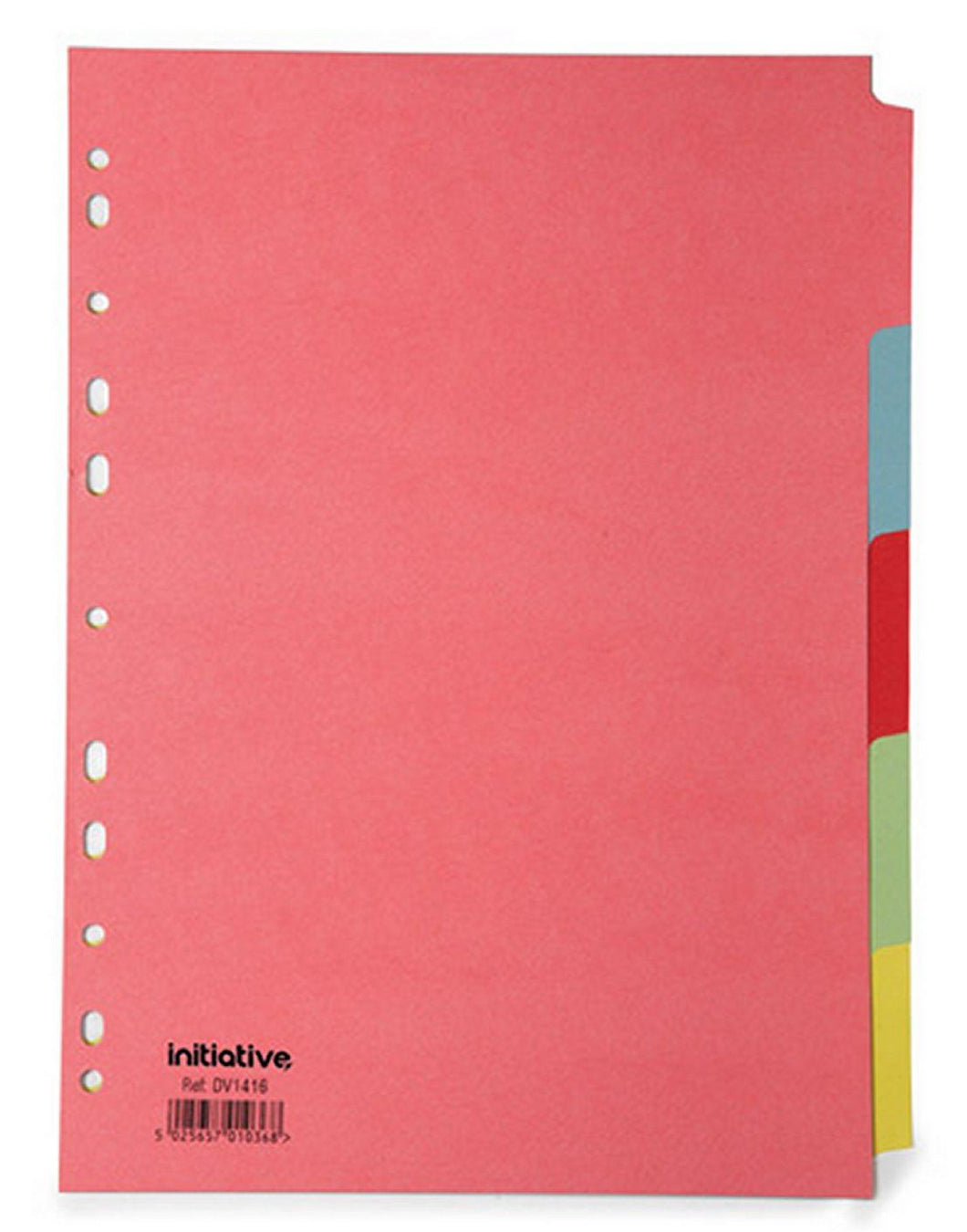 Pack of 100 A4 4 5 Part Multi coloured Manilla Dividers