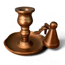 Load image into Gallery viewer, The Wee Willie Winkie Chamberstick – Brass Candle Holder with Snuffer
