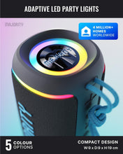 Load image into Gallery viewer, Refurbished Majority Move 2 PORTABLE SPEAKER Wireless Bluetooth 6.0, IP67 Waterproof &amp; Dust-Resistant, 30W Sound, 30H Long Battery Life, USB-C Charging, LED Lights, Compact &amp; Lightweight
