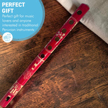 Load image into Gallery viewer, The Painted Bamboo Flute – A 25cm Handmade Peruvian Wind Instrument
