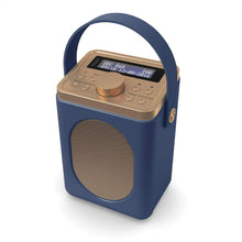 Load image into Gallery viewer, DAB, DAB+ Digital and FM Bluetooth radio | Battery and Mains Powered Portable DAB Radio | Majority Little Shelford | Bluetooth Connectivity, Dual Alarm, 15 Hours Playback and LED Display | Mid-Blue
