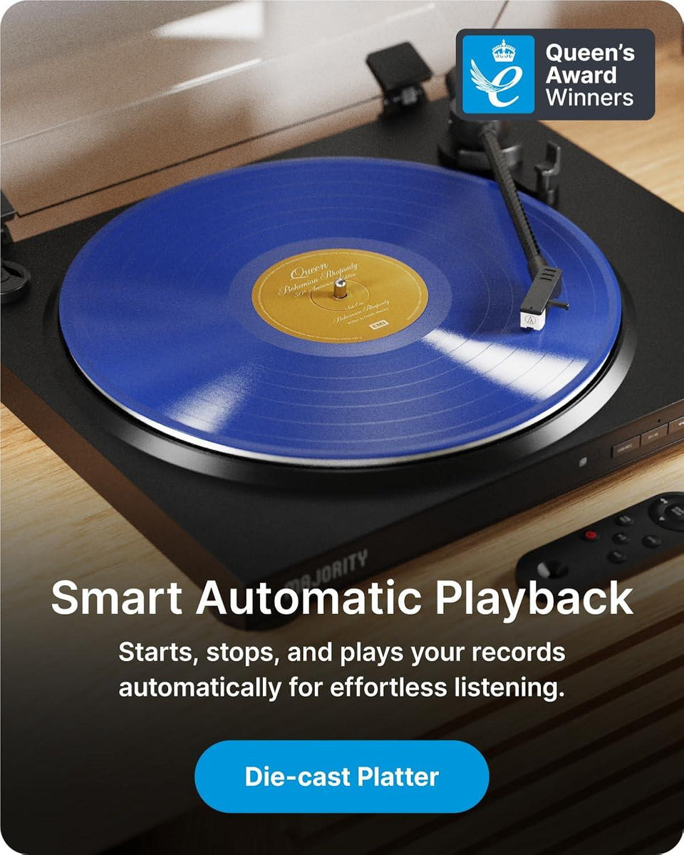 Refurbished Majority Auto FULLY AUTOMATIC RECORD PLAYER WITH BLUETOOTH ...