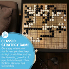 Load image into Gallery viewer, 𝟯𝟬𝗖𝗠 𝗪𝗢𝗢𝗗𝗘𝗡 𝗚𝗢 𝗕𝗢𝗔𝗥𝗗 𝗦𝗘𝗧 with Storage Drawers and Plastic Stones – Classic Chinese Strategy Game
