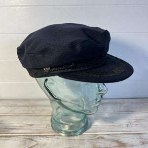 Traditional Wool Breton Cap | Large| Captain Fisherman Mariner Yachtsman Sailors Fiddlers Cap | Baker Boy flat cap skipper | Designed in the UK | classic peaked French and Greek boatman's hat