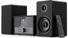 Load image into Gallery viewer, Refurbished Oakcastle DAB400 HIFI system DAB/FM Bluetooth Music System with CD Player, USB Playback, AUX Input, Dual Alarm Clock, Remote Control, Colour Display and 40W Stereo Sound
