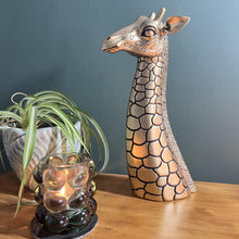 Load image into Gallery viewer, Gold-Colored 30cm Giraffe Head &amp; Neck Ornament

