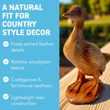 Load image into Gallery viewer, 𝗚𝗢𝗢𝗦𝗘 𝗙𝗜𝗚𝗨𝗥𝗜𝗡𝗘 Rustic Wood-Look Figurine Farmhouse Bird Home Decor
