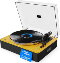 Load image into Gallery viewer, The Majority Folio Bluetooth Record Player – Yellow, Refurbished
