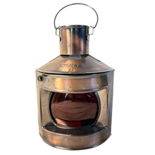 Load image into Gallery viewer, Vintage Style 20cm 𝗠𝗘𝗧𝗔𝗟 𝗣𝗢𝗥𝗧 𝗟𝗔𝗡𝗧𝗘𝗥𝗡 – 𝗡𝗔𝗨𝗧𝗜𝗖𝗔𝗟 𝗧𝗘𝗔 𝗟𝗜𝗚𝗛𝗧 𝗛𝗢𝗟𝗗𝗘𝗥 Maritime Gift
