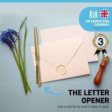 Load image into Gallery viewer, EMBOSSED BRASS PAPER KNIFE | LETTER OPENER | Desk accessory | Letter Knife
