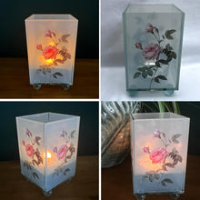 Load image into Gallery viewer, Elegant Rose Glass Votive Candle Holder – Decorative Accent for Warm Ambiance, Perfect for Home Decor, Gifts, or Special Occasions

