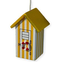 Load image into Gallery viewer, Yellow beach hut light pull | Nautical Theme Wooden Neach Hut Cord Pull Light Pulls
