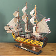 Load image into Gallery viewer, HMS Victory Model: Nelson&#39;s Iconic Flagship - Perfect Replica - Collector&#39;s Item | 46cm (H)
