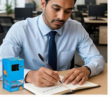 Load image into Gallery viewer, Pack of 50 Black Ballpoint Pens Ultra Glide Smooth Writing German Ink Medium Tip Office School Home
