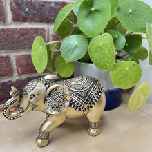 Load image into Gallery viewer, Exquisite Golden Elephant Statue: Elegant Ornament in Brilliant Gold Hue - Perfect for Home Decor
