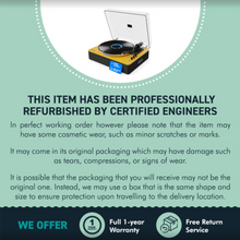 Load image into Gallery viewer, The Majority Folio Bluetooth Record Player – Yellow, Refurbished
