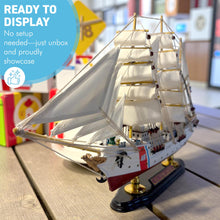 Load image into Gallery viewer, U.S. Coast Guard Cutter Model Ship – Handcrafted Wooden Replica – Detailed Nautical Decor – Fully Assembled Collectable Display
