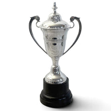 Load image into Gallery viewer, The 30cm Silver Trophy Cup – Aluminium with a Contrasting Black Base
