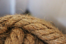 Load image into Gallery viewer, Heavy weight rustic natural rope Ball Weighted Door Stopper
