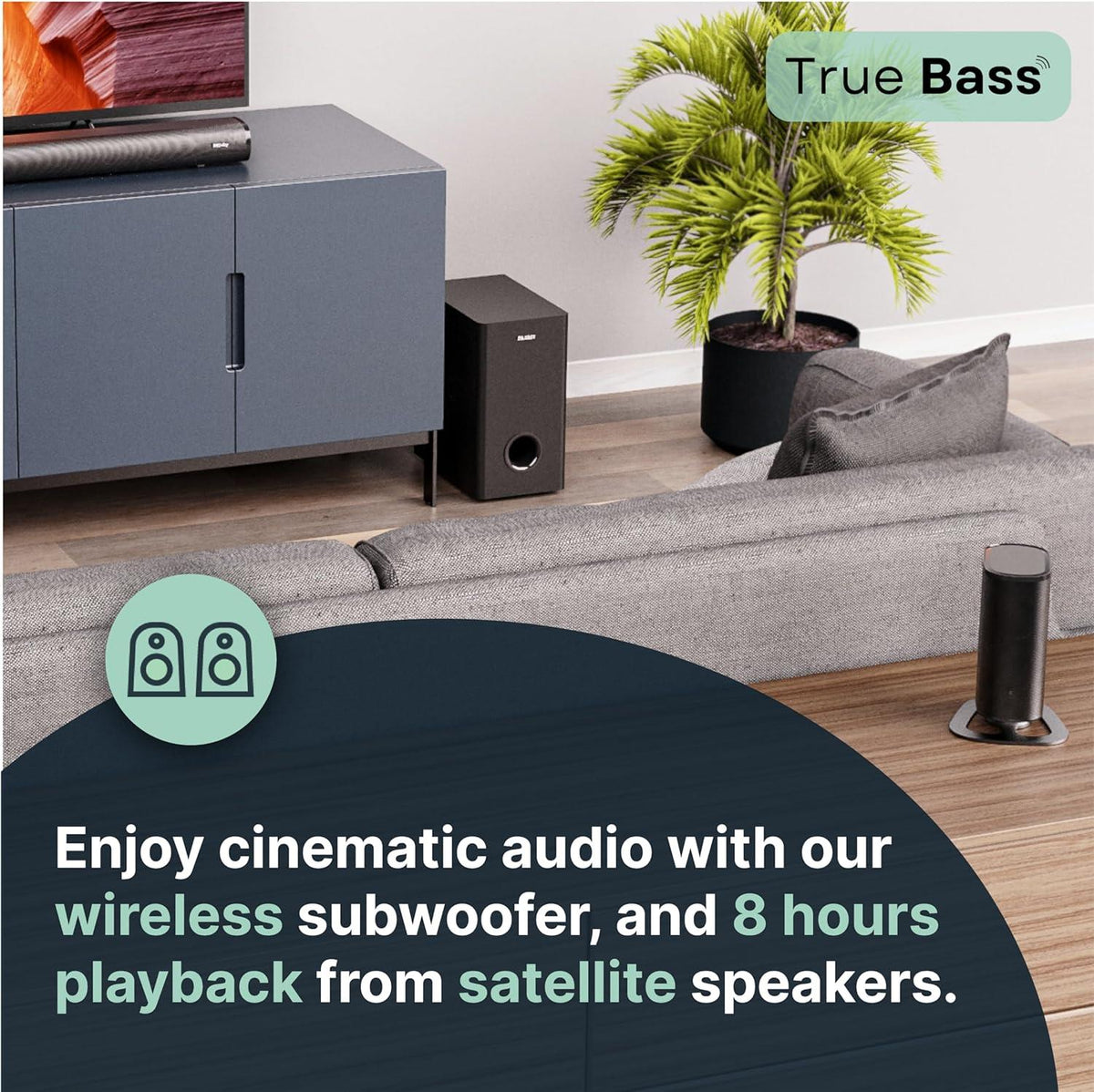 Majority Everest 5.1 Bluetooth Surround Sound System, 3D Dolby Audio S ...