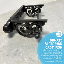 Load image into Gallery viewer, The London Loo Roll Holder – A Victorian Style Cast Iron Toilet Roll Holder

