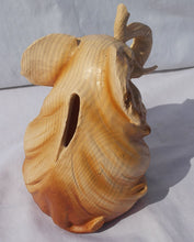 Load image into Gallery viewer, Free standing elephant wooden carved money box money
